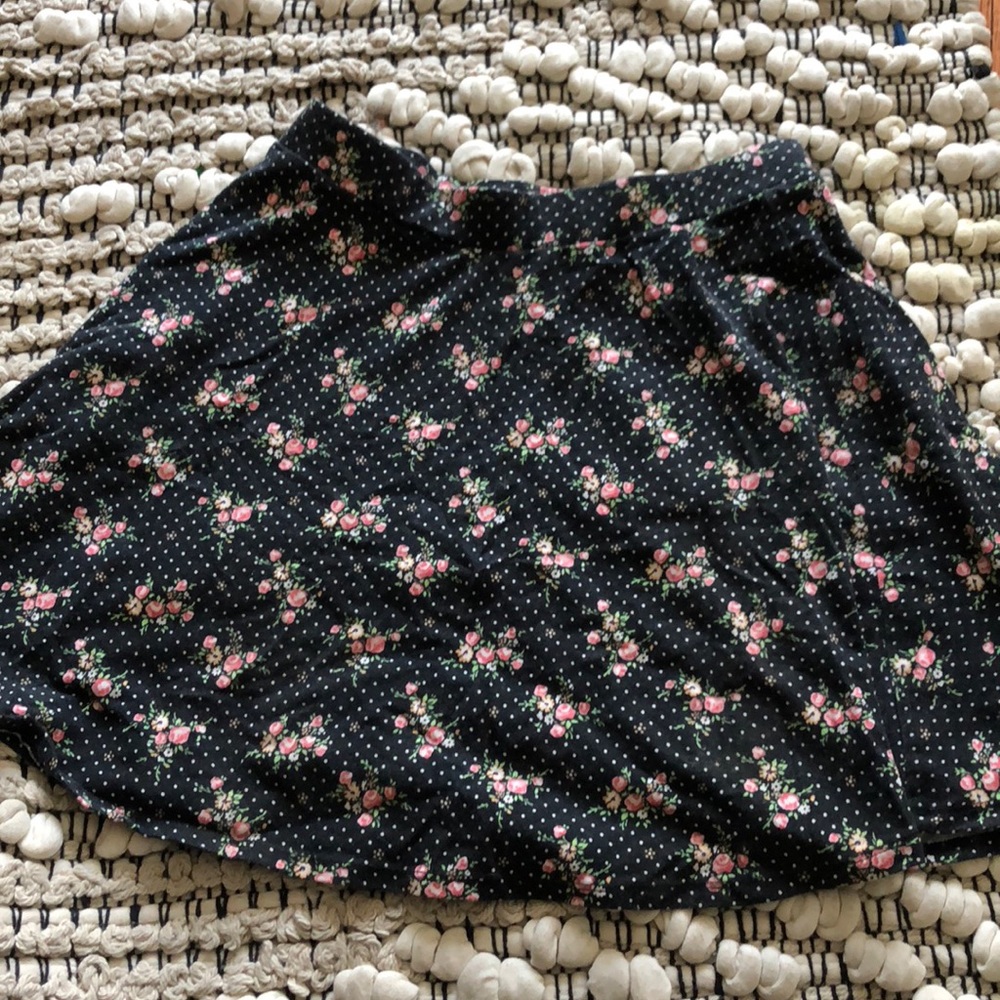 Flower skater skirt